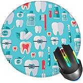 Dentist Tooth Mouse Pad, Mouse Pads for Desk, Stitched Edge Mousepad with Non-Slip Rubber Base, Gaming Mouse Mat for Computer Laptop Home Office