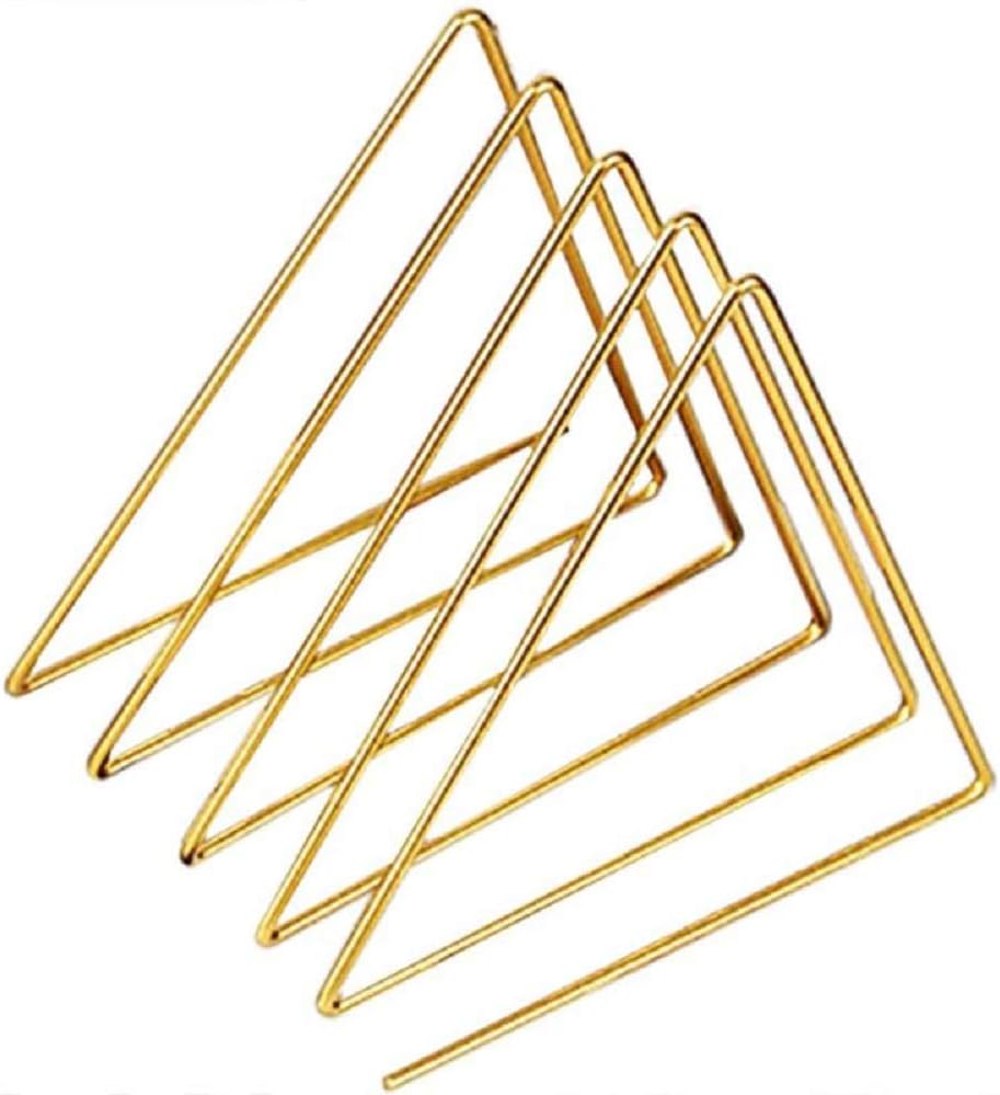 Creative Triangle Iron Art Bookshelf,File Organizer, Book Organizer Rack Bookshelf, Magazine Rack, File Sorter Eye-catching Decoration for Indoor Office Home, Photography Props, Fashion