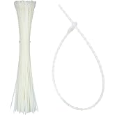 Boao Christmas Clear Banister Ties 10 Inch | Reusable Garland Ties, Flexible Nylon Wire, Self-locking Holiday Fasteners, Craft Gift Wrapping and Christmas Decor Use