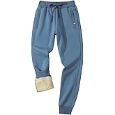 Gihuo Men's Sherpa Lined Athletic Sweatpants Winter Warm Track Pants