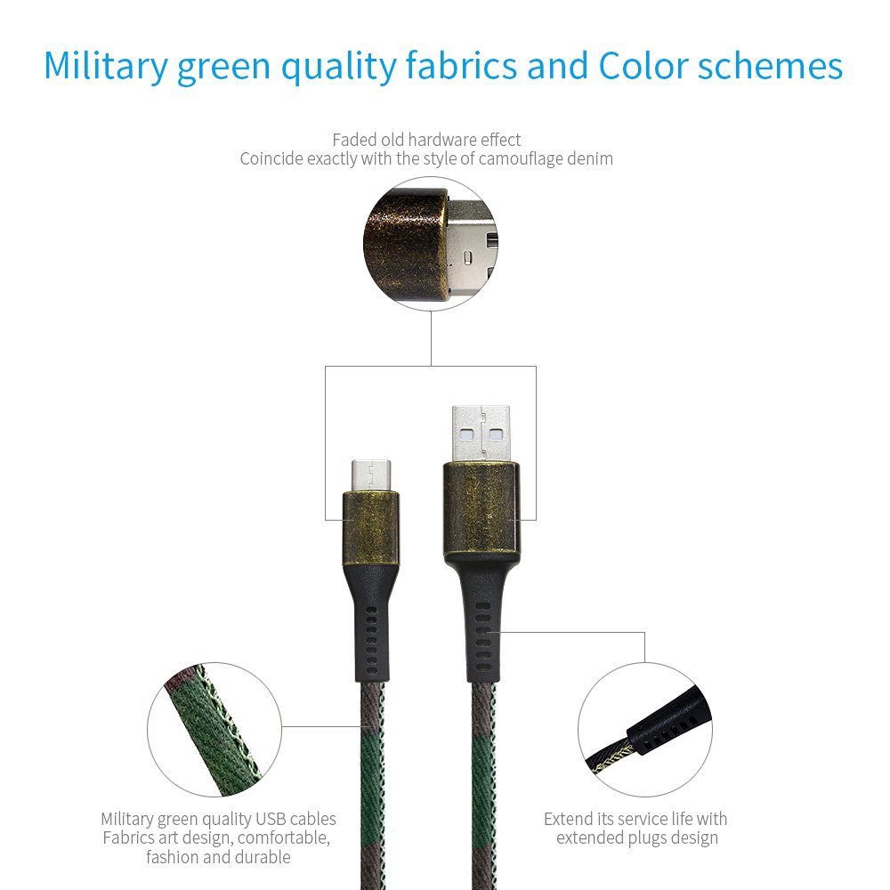 YIMODO USB C Cable USB C-A Fabric Craft Reversible Fast Charging Cables for Samsung Galaxy Note 8, S8, S8 Plus, Google Pixel, Nintendo Switch, Macbook, LG G6 G5 V30 V20 and More, 2 Pack (3FT + 6FT)