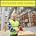 Upper Midland Products Yellow Safety Reflector Vests bulk, Pack of 10 Bright Construction Vests with Visibility Strip, Perfect for Warehouses, Traffic and Parking Patrol