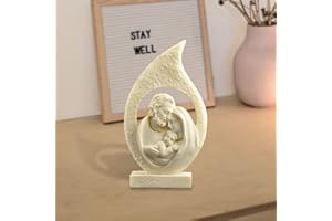ENNAS Holy Family Figurine,Nativity Scene Jesus Mary Joseph Christmas Decorations, Renaissance Collection for Table Display, Religious Gifts for Christamas, Weddings and Holidays, 5" H