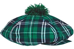 ANIUHL St. Patrick's Day Plaid Beret Hat Irish Green Fedora Cap Party Cosplay Christmas Costumes Accessory for Women Men