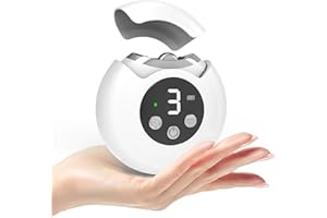 BAOPILONG 3 in 1 Electric Nail Clipper, Portable Electric Toenail Clippers for Seniors with Led Light, 3 Speed Automatic Electric Nail Trimmer, Rechargeable Fingernail Clipper Electric Polishing for Women Men