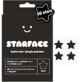 Starface Hydro-Star&reg; Black Hydrocolloid Star-Shaped Pimple Patch, 36 ct | Dermatologist Tested &bull; Covers &amp; Protects Visible Spots &bull; Absorbs Pimple Gunk &bull; Vegan, Cruelty-Free &amp; Sensitive Skin Safe