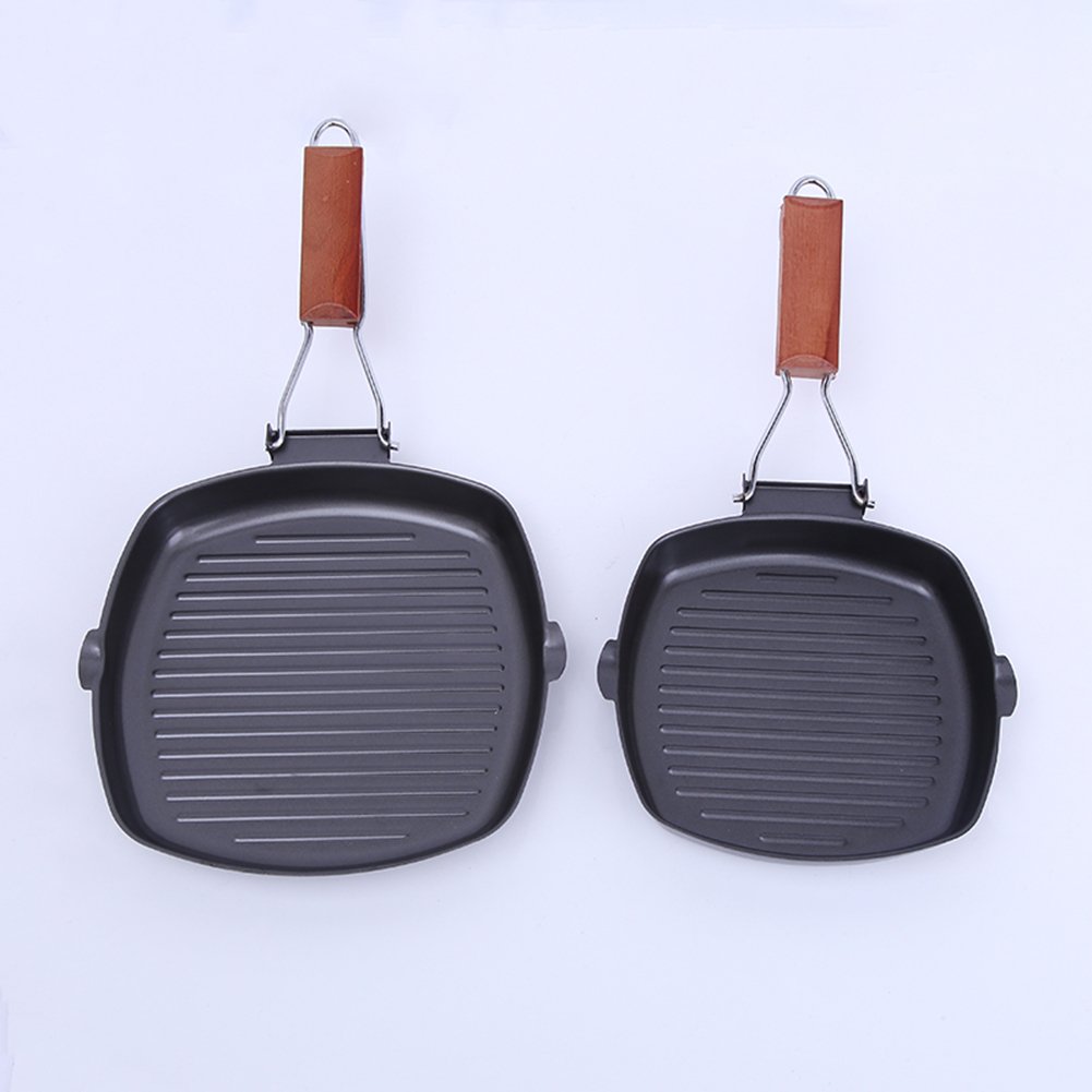 Square Grill Pan Little World 11 inch Nonstick Stove Top Cast Iron