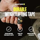 SPORTTAPE 3 Rolls Thumb Tape Black 3.8cm x 4.5m Weightlifting Tape view 2