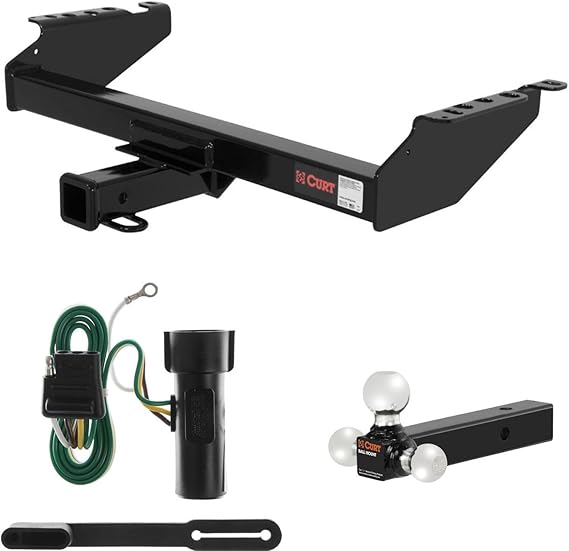 Amazon.com: CURT Trailer Hitch, Wiring & Ball Mount for Ford Bronco, F