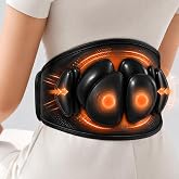 IKEEPFIT Back Massager for Pain Relief Deep Tissue, FSA Eligible HSA | Heat &amp; Air Compression, [2026 Upgraded] Portable Cordless Heating Pad with Vibration &amp; AirInflate Lumbar Support, MAXwarm 5.0