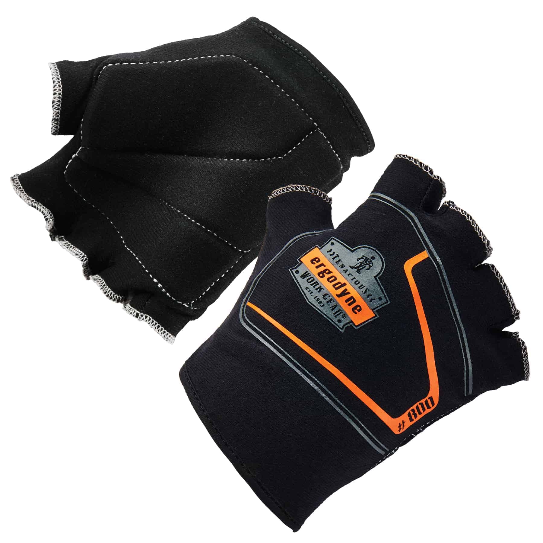 Ergodyne ProFlex 800 Padded Work Glove Liners, Small/Medium,Black
