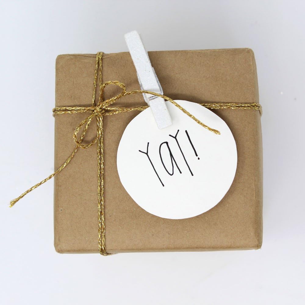 Just Artifacts Metallic Bakers Twine 55yd 11 Ply Solid Gold - Decorative Bakers Twine for DIY Crafts and Gift Wrapping: Home Improvement