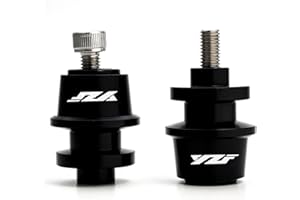 ZYAKOMO Fit For Yamaha R7 YZF R7 2024 YZF R1 R1M YZF R3 R6 R7 R25 1999-2024 2025 YZFR6 Motorcycle CNC M6 Swingarm Spool Sliders Stand Screws Slider (Black)