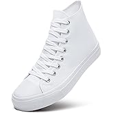 ZGR Men's High Top Canvas Sneakers Lace Up Classic Casual Walking Shoes