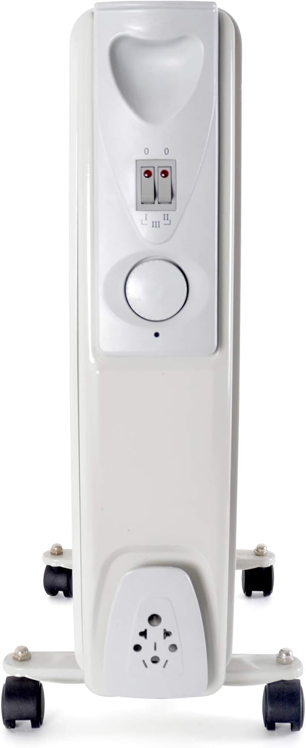 STAYWARM 2000w 9 Fin Oil Radiator with 3 Heat Settings / Variable Thermostat / Frost Watch Protection - F2603GR - Grey - Image 5