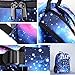 Anime Luminous Backpack Noctilucent School Bags Daypack USB chargeing port Laptop Bag Handbag For Boys Girls Men Women (Black-Star 3)