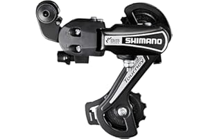 RAINFLOWWER Black/Sliver Rear Derailleur RD-TY21B 6/7 Speed Direct Mount/Hanger Mount for Mountain Bike Kids Commuter Bike