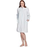 Miss Elaine Women's Brushed Back Terry Short Robe, Snap Front, Sleepwear and Loungewear