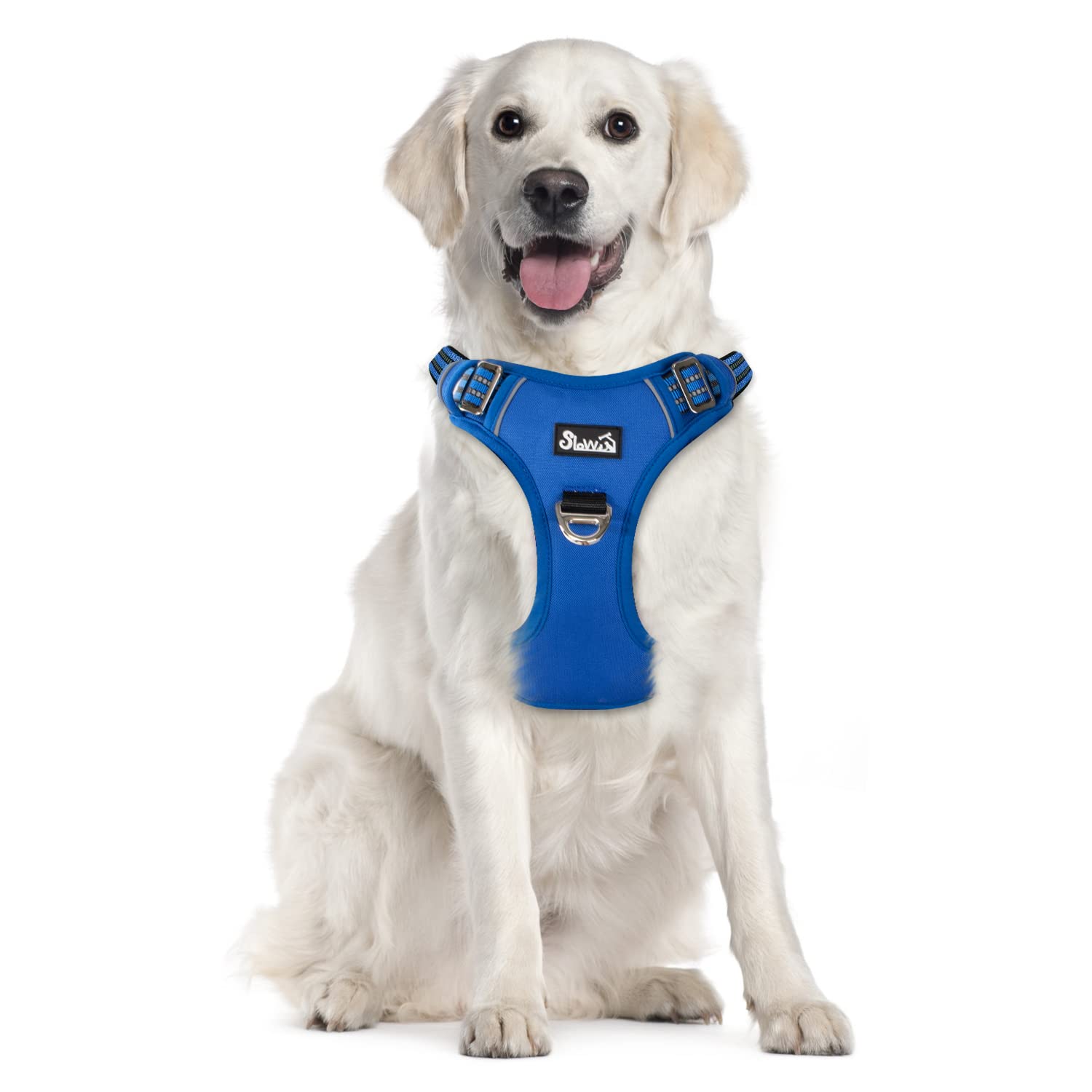 Eyein Large Dog Harness, Anti Pull Adjustable Heavy Duty Pet Vest with 2 Clips, Escape Proof Puppy Harness with Soft Padded Handle Reflective for Outdoor Training Walking, XL — image 1