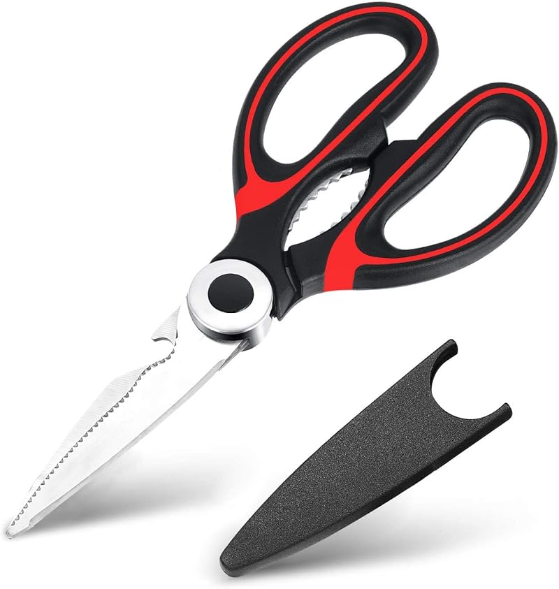 Wellehomi Sharp Kitchen Scissors Heavy Duty Multifunction Utility