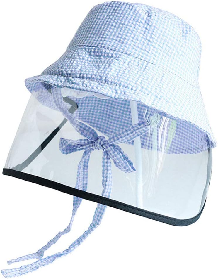 MJL Protective Face Mask Cap Protective Fisherman Hat Dust Sun Hat Cover Anti-Spitting Face Shield Hat Dustproof Windproof Sun Caps Mask for Baby