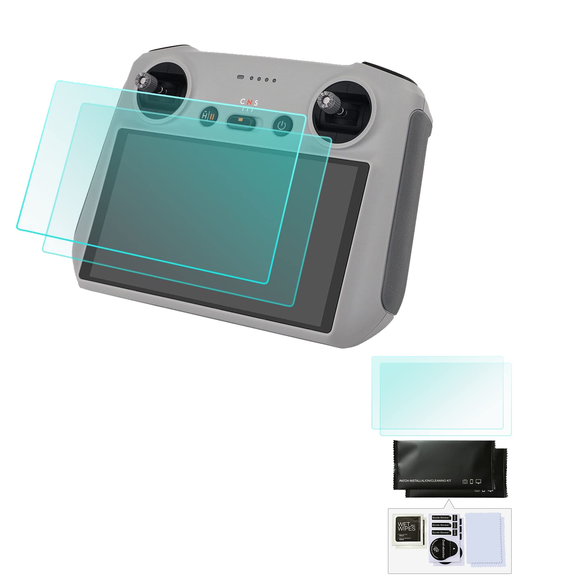 Fututech 9H HD Tempered Glass Screen Protector for DJI Mini3 Pro RC Protective Film Remote Control Anti-Scratch Dust Explosion Proof Drones Accessories (Pack of 2)