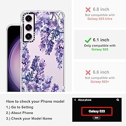 MOSNOVO for Galaxy S23 Case, [Buffertech 6.6 ft