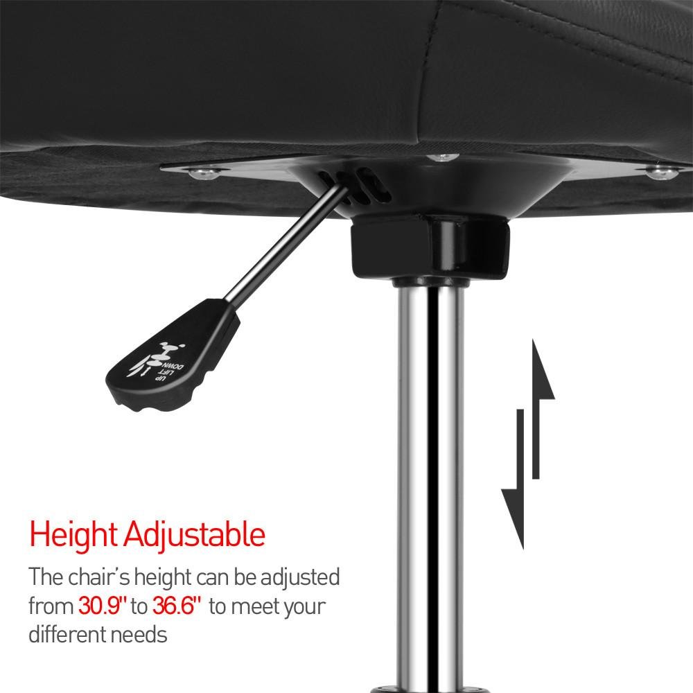 Yaheetech Contemporary Round Tufted Back Tilt Swivel Accent Chair