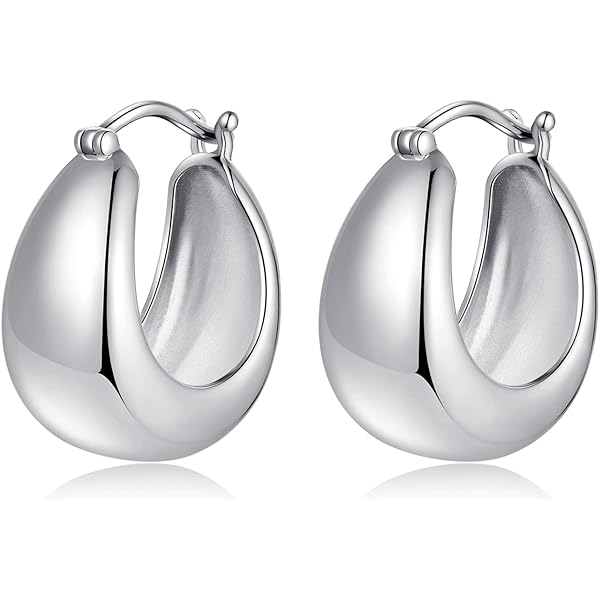 Amazon.com: Hoop Earrings Silver Hoop Earrings for Women Sterling