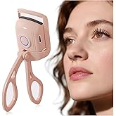 Anazzly Heated Eyelash Curler, Rechargeable Electric Eyelash Curler, 3-Level Temperature Control, 24 Hour Long Lasting Curl, Suitable for All Beauty Enthusiasts