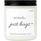 TINAREKA Sympathy Gifts for Loss of Loved One - Memorial Gifts,No Words Just Hugs, Scented Candle Soothe Loss,Thinking of You,Bereavement,Miscarriage,Grief,Condolences,Get Well Soon