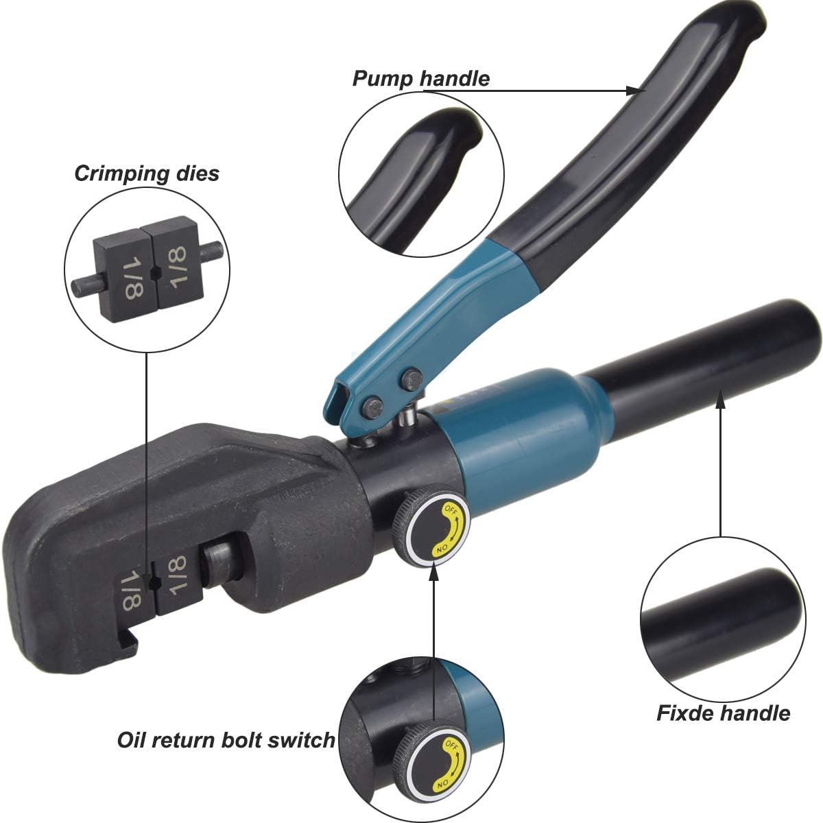 Wire Rope Swaging Tool Lulultn Custom Hydraulic Hand Crimper Tool for 1