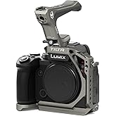 Tilta Camera Cage for Panasonic S5 II/IIX/G8 II Lightweight Kit - Titanium Gray, with Mount Accessories via NATO, Cold Shoe and 1/4"-20 Threads with Locating Pins