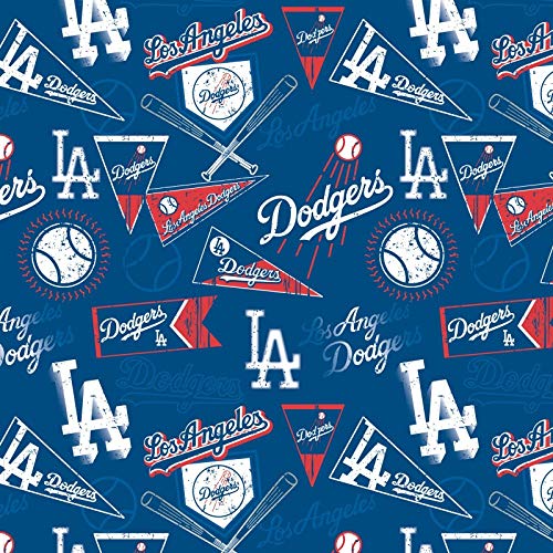 MLB LA Los Angeles Dodgers New Cotton Fabric by The Yard