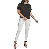 Calvin Klein Womens Short Sleeve Ruched Blouse