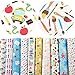 David Angie Back to School Theme Faux Leather Fabric Sheet 10 Pcs 8