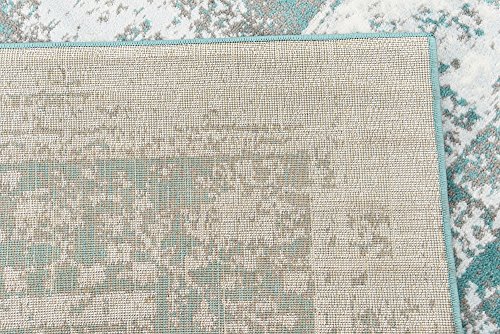 Unique Loom Sofia Collection Turquoise 9 x 12 Area Rug (9' x 12')