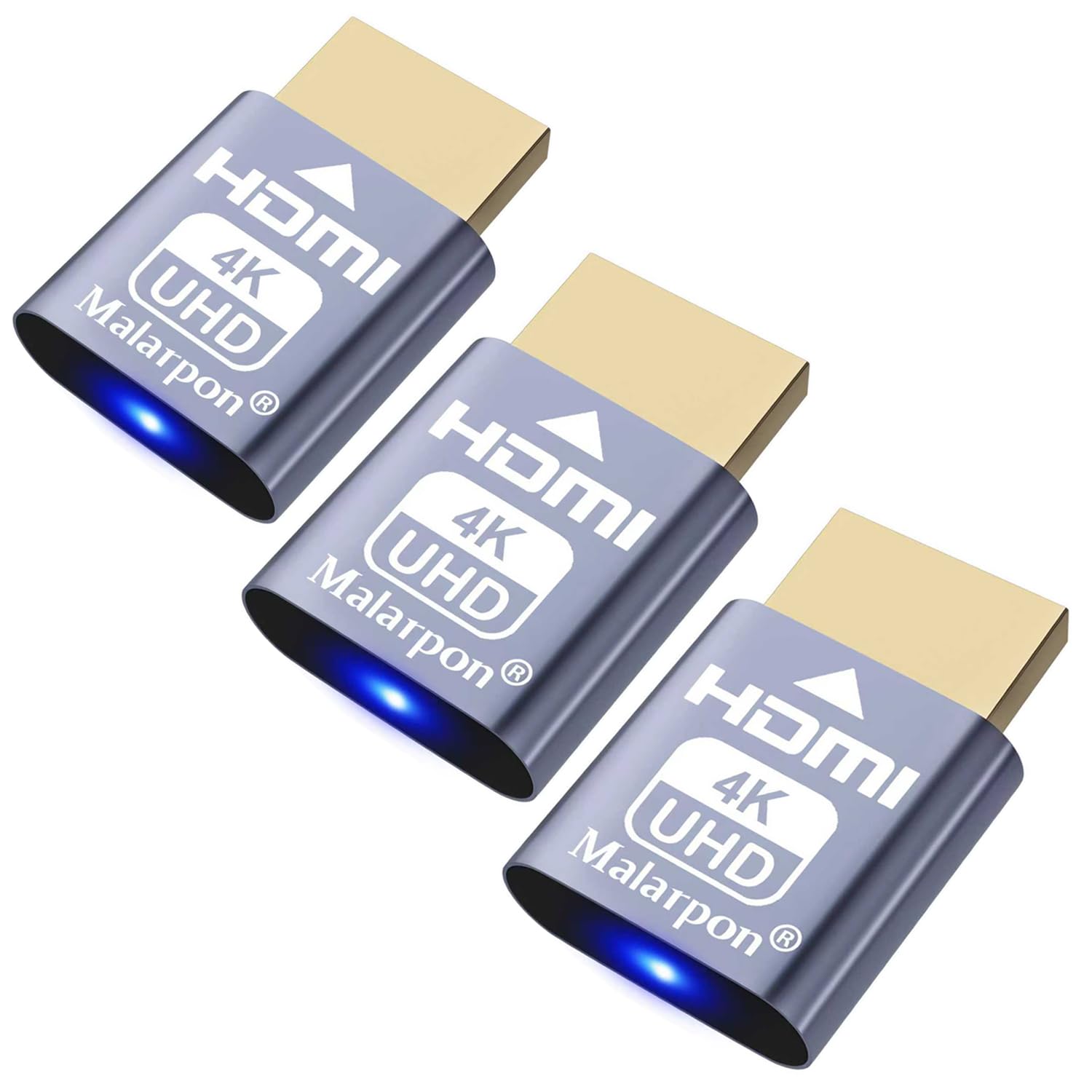 HDMI Dummy Plug fit-Headless Display Emulator DDC EDID Headless Ghos with Windows Mac OSX Linux Great for Graphics Acceleration Support 3840x2160@60Hz 3P