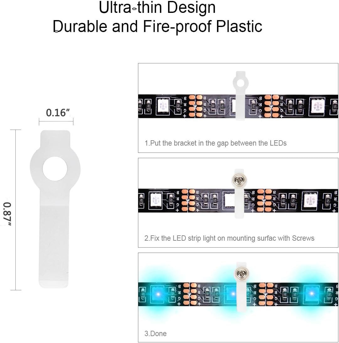LED Strip Connector Kit for 5050 10mm 4Pin,Includes 8 Types of Solderless LED Strip Accessories,Provides Most Parts for DIY: Home Improvement