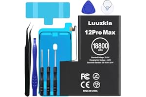 Luuzkla 18800mAh (New Upgrade) Battery Compatible with iPhone 12 Pro Max, Super Capacity Battery Replacement Compatible with 