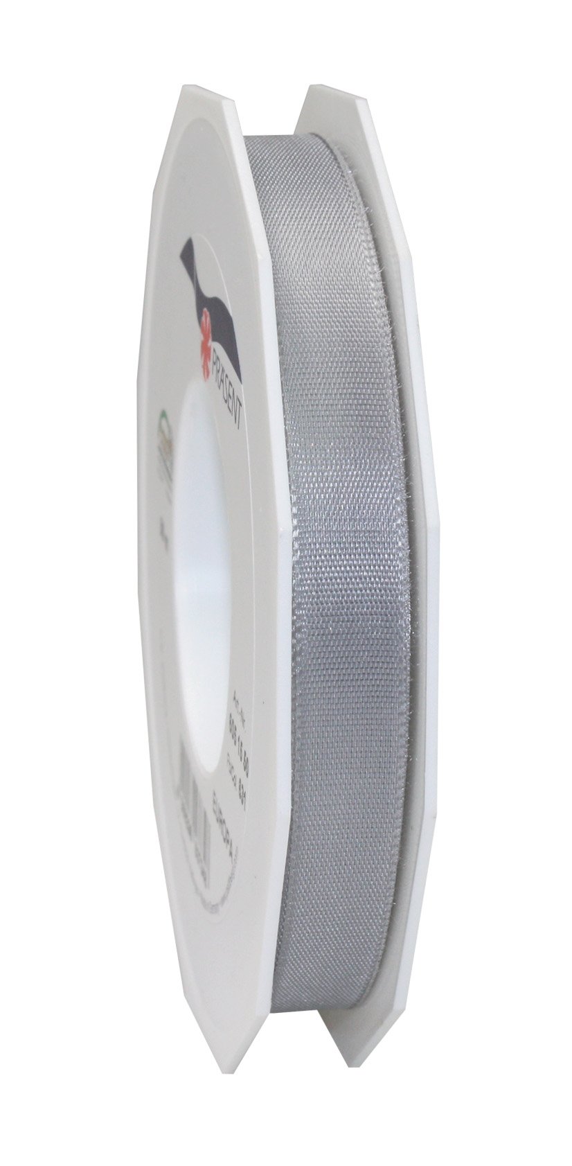 C.E. Pattberg Präsent - Europa Taffeta Ribbon Silver 15 mm width, 50 m length