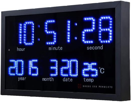 Wangzzz Gran Reloj De Pared Digital Diseno Moderno Salon