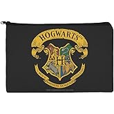 GRAPHICS & MORE Harry Potter Ilustrated Hogwart's Crest Makeup Cosmetic Bag Organizer Pouch