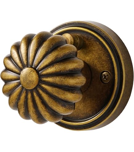Schlage Georgian Aged Bronze Keyed Entry Door Knob with Brookshire Trim F51A GEO 716 BRK