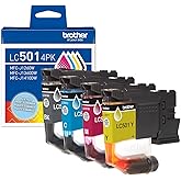 Brother Genuine LC5014PK 4-Pack (1 Each of) Standard Yield Black, Cyan, Magenta, and Yellow Ink Cartridges