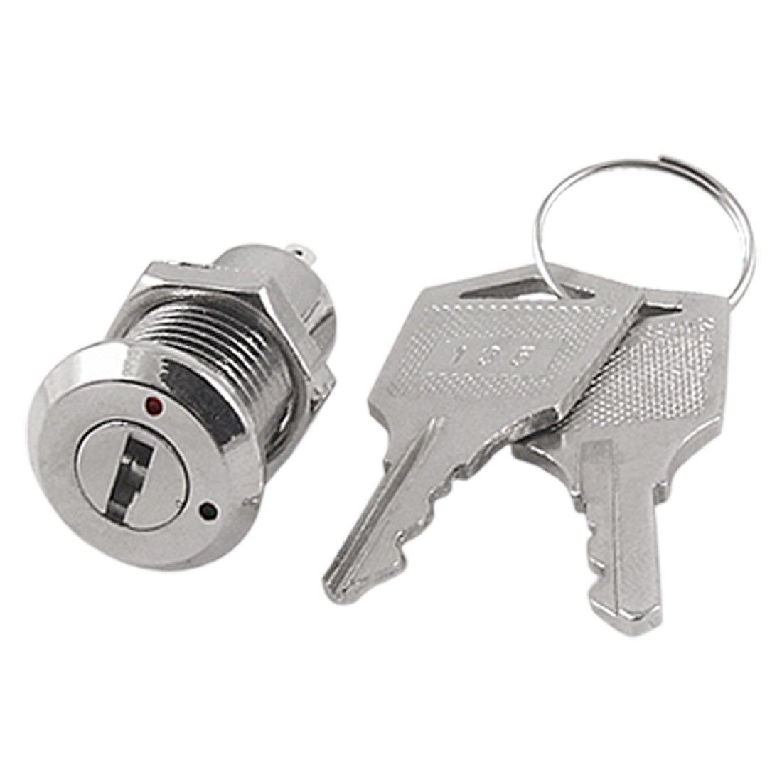 Photo 1 of uxcell 1Pcs Electric 2 Positions ON OFF Metal Key lock Switch w Keys