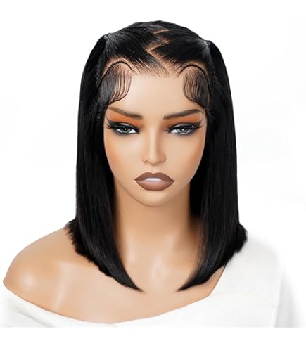 13x4 Lace Front Braided Bob Wig Human Hair Short Bob Glueless Pre Plucked Pre 13x4 Short Bob Lace Front Wigs, Pixie Cut Wig for Women  main image 4