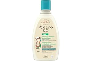 Aveeno Kids 2-in-1 Hydrating Shampoo & Conditioner, Oat Extract, Kids Hair Care, Detangler, Hypoallergenic, Tear-Free, For Se