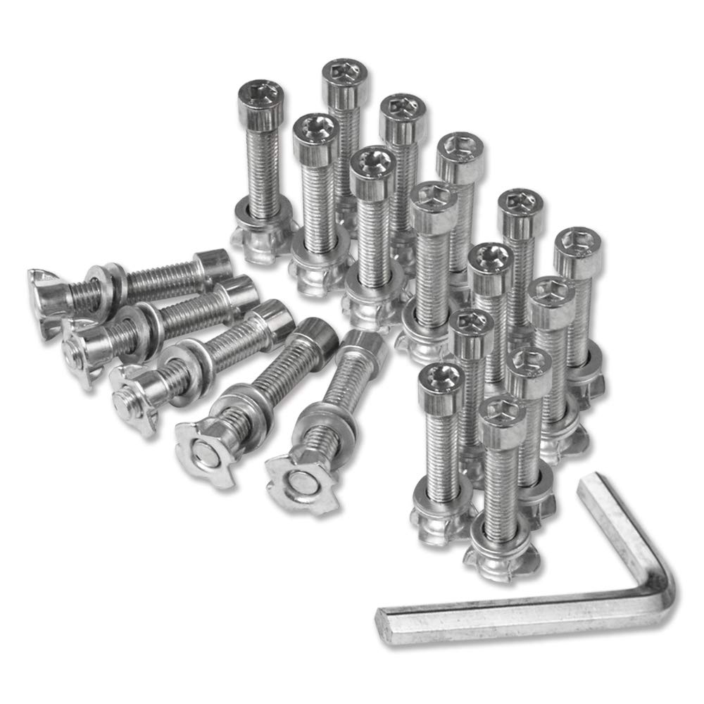 KINSPORY 30PC Zinc Plated Screws and TNuts for Indoor Outdoor Rock