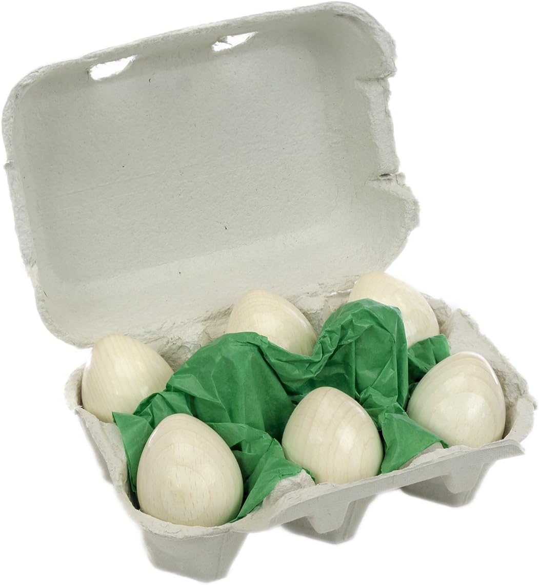 wooden play eggs